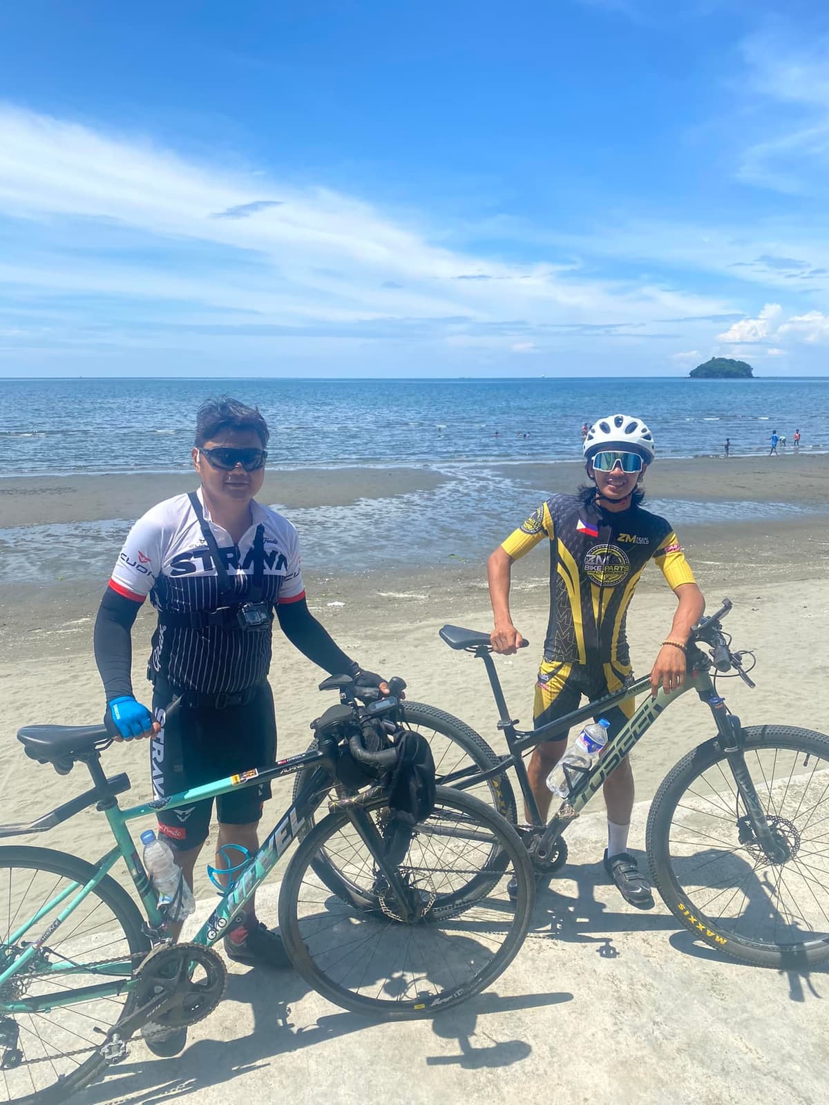 Road cycling along Iloilo coast